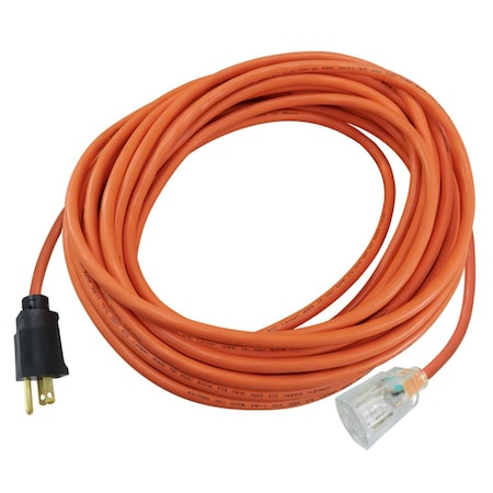 Upgrade SJTW Extension Cord, 12 AWG, Indoor/Outdoor, 12/3, 1 Outlets, Orange, PVC, 50 ft UP3313826